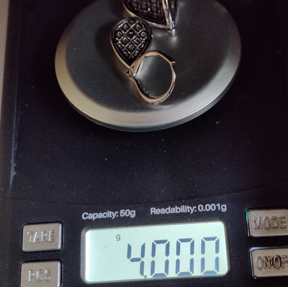 Diamante Teardrop Earrings - Picture 5 of 11